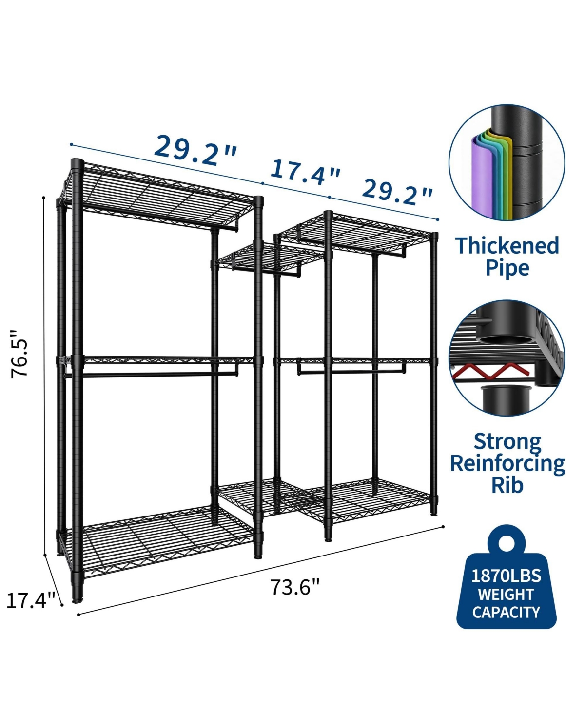 homfan Heavy Duty Armorie
