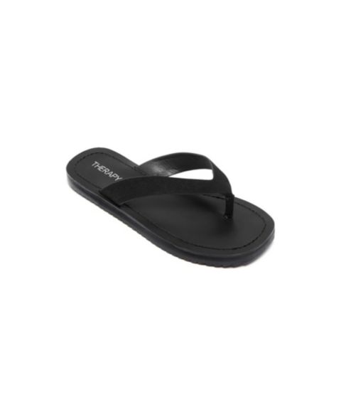 Женские сандалии Therapy Australia Undone Open Round Toe, цвет: Чёрный искусственный замшевый