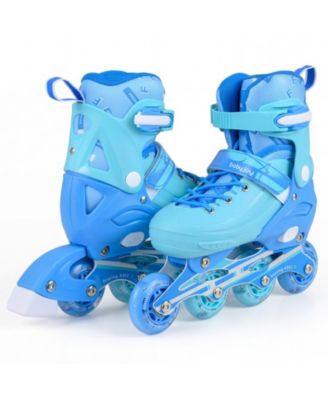 Kids Inline Skates, Adjustable Light-Up Roller Skates with Illuminating Wheels