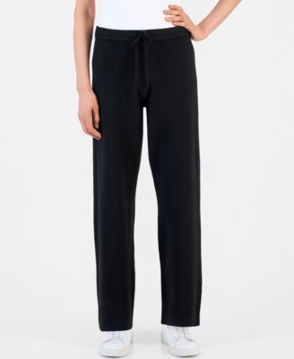 Women's Luxsoft Wide-Leg Sweater Pull-On Pants