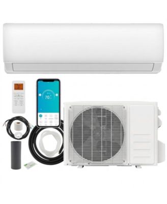 11500 BTU 17 SEER2 115V Wifi Mini Split Air Conditioner and Heater Pump System, White