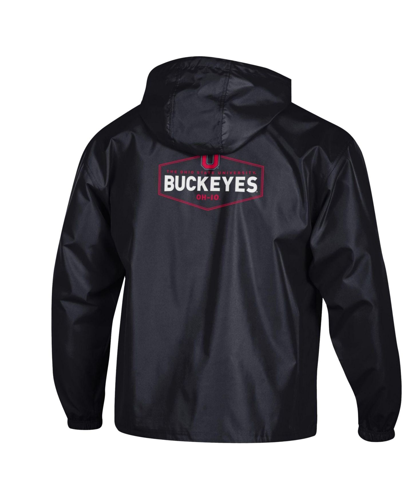 Мужская куртка Champion Black Ohio State Buckeyes Delay Packable Half-Zip — фото 2