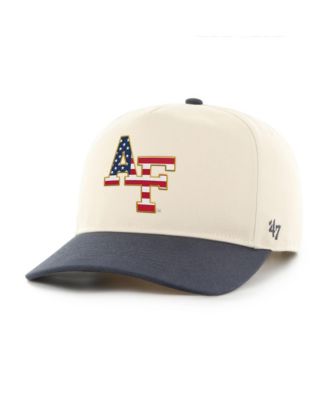 Men's Natural/Navy Air Force Falcons Americana Flag Hitch Adjustable Hat