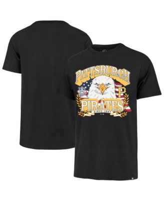 Men's Black Pittsburgh Pirates Americana Eagle T-Shirt