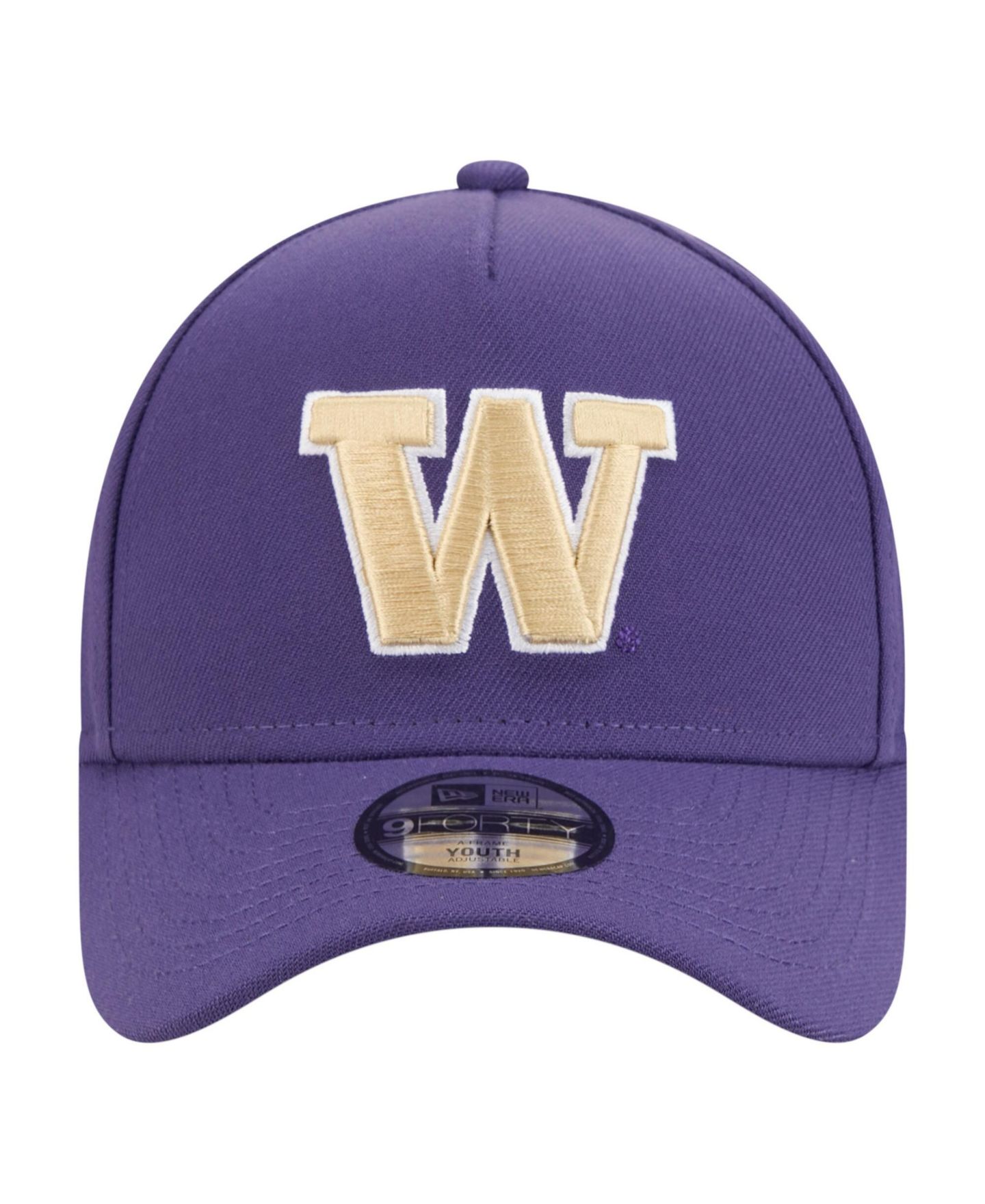 Детская кепка New Era Purple Washington Huskies 9FORTY A-Frame Adjustable Hat — фото 5