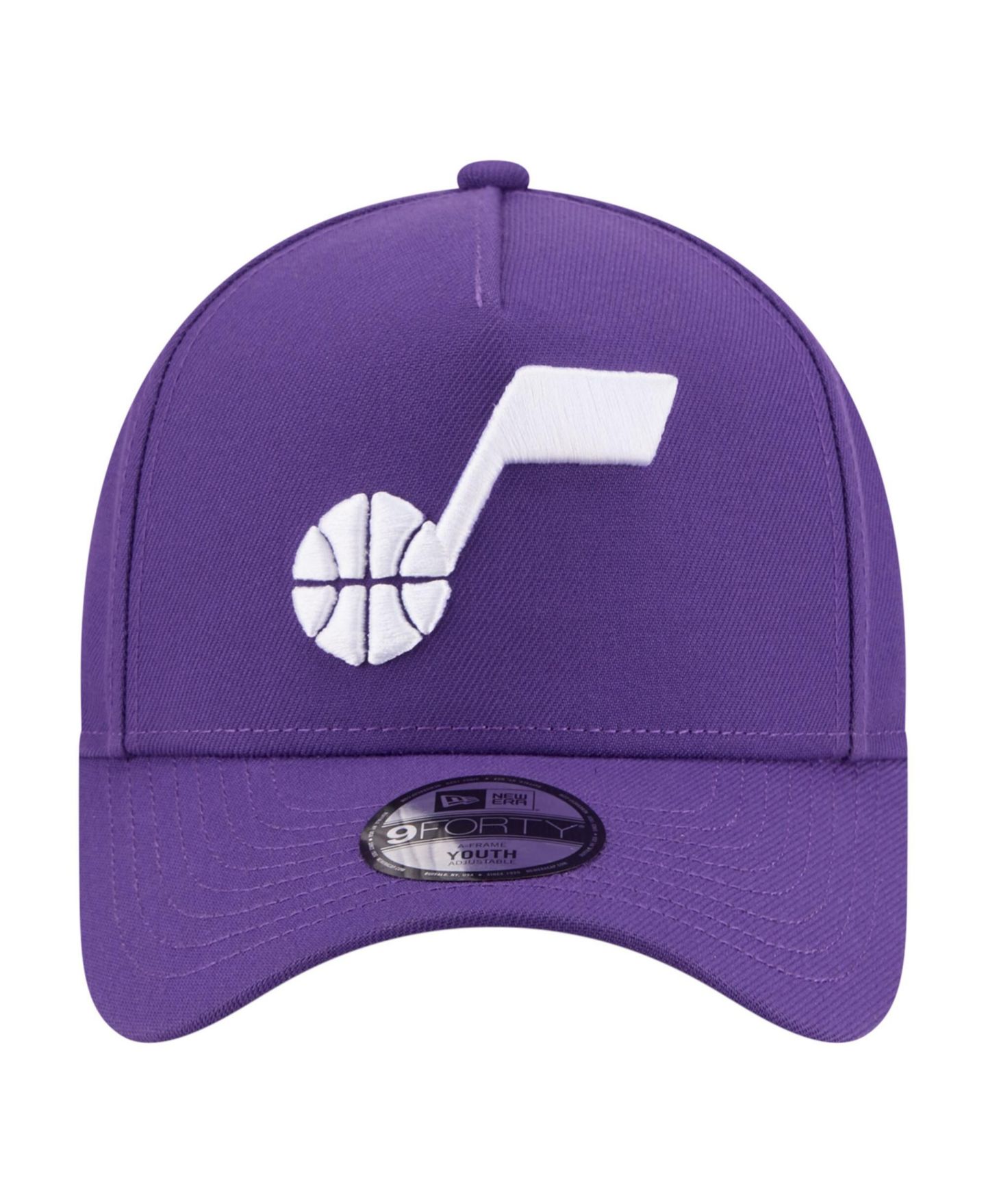 Детская кепка New Era Purple Utah Jazz 9FORTY A-Frame Adjustable Hat — фото 5