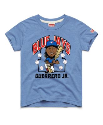Big Boys and Girls Vladimir Guerrero Jr. Light Blue Toronto Blue Jays Caricature Tri-Blend T-Shirt