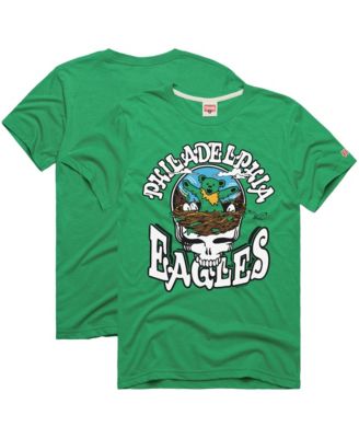 Men's Kelly Green Philadelphia Eagles NFL x Grateful Dead Tri-Blend T-Shirt