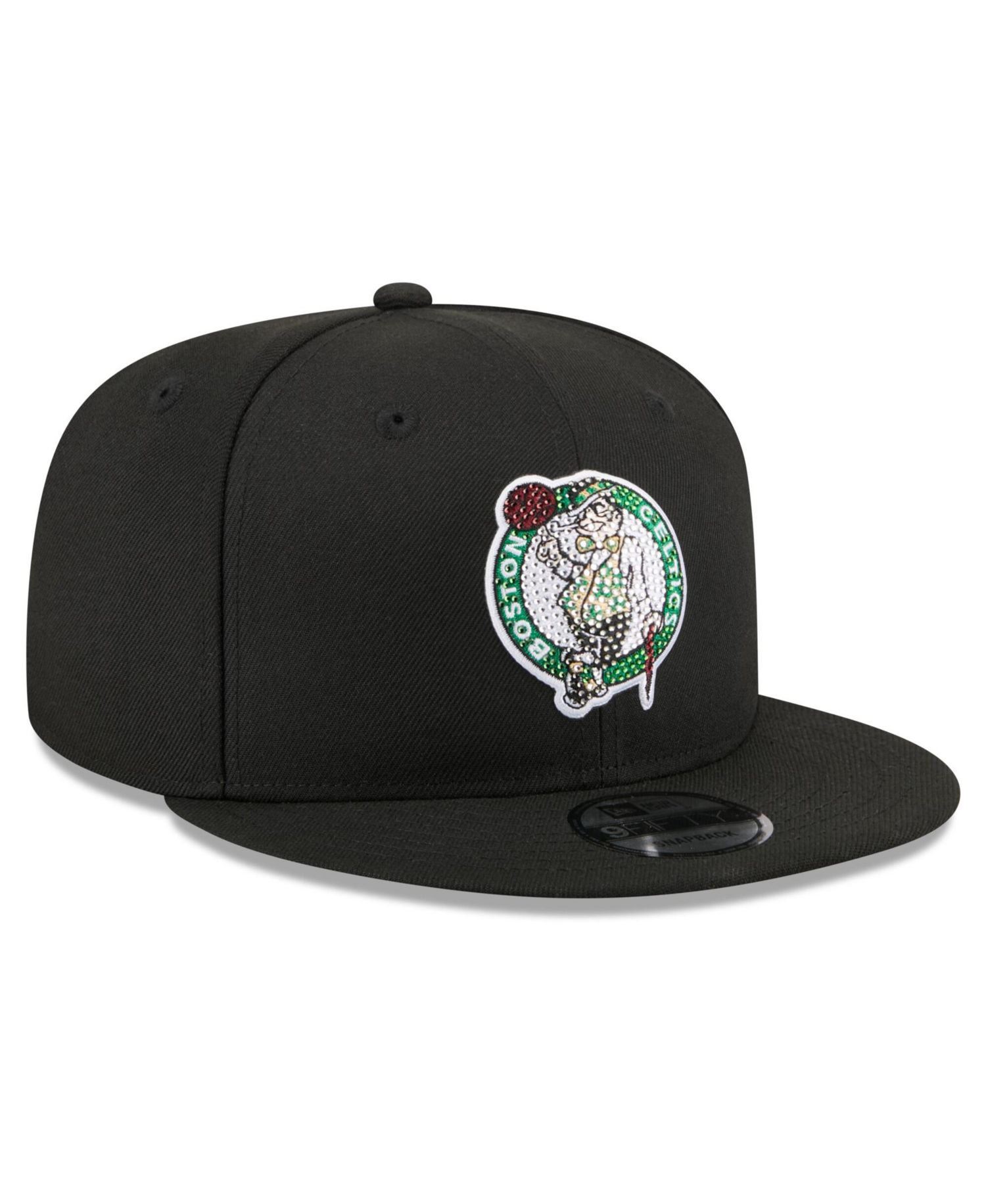 Men's Black Boston Celtics 2026 NBA Draft Crystal 9FIFTY Snapback Hat
