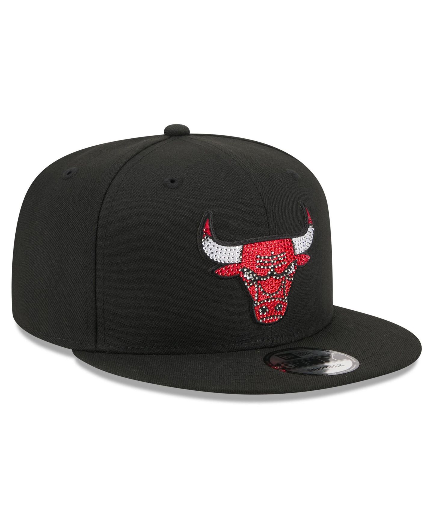 Мужская кепка New Era Black Chicago Bulls 2026 NBA Draft Crystal 9FIFTY Snapback Hat — фото 4