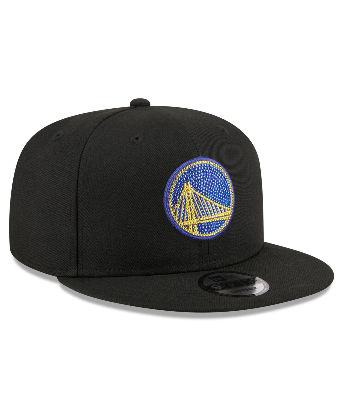 Мужская кепка New Era Black Golden State Warriors 2026 NBA Draft Crystal 9FIFTY Snapback Hat — фото 4