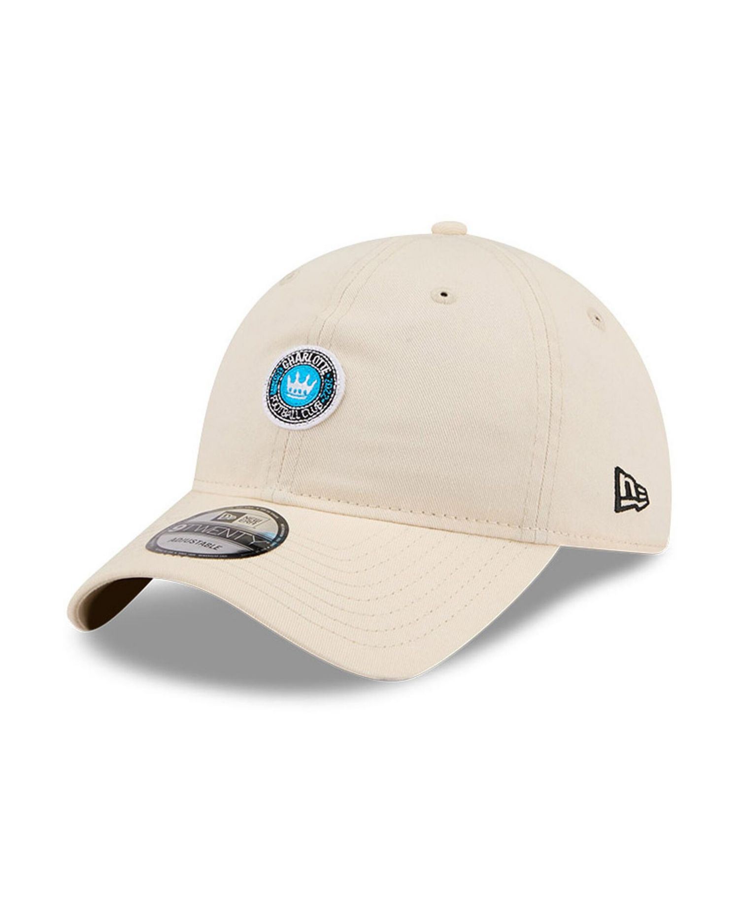Men's Beige Charlotte FC Micro Team Logo 9TWENTY Adjustable Hat