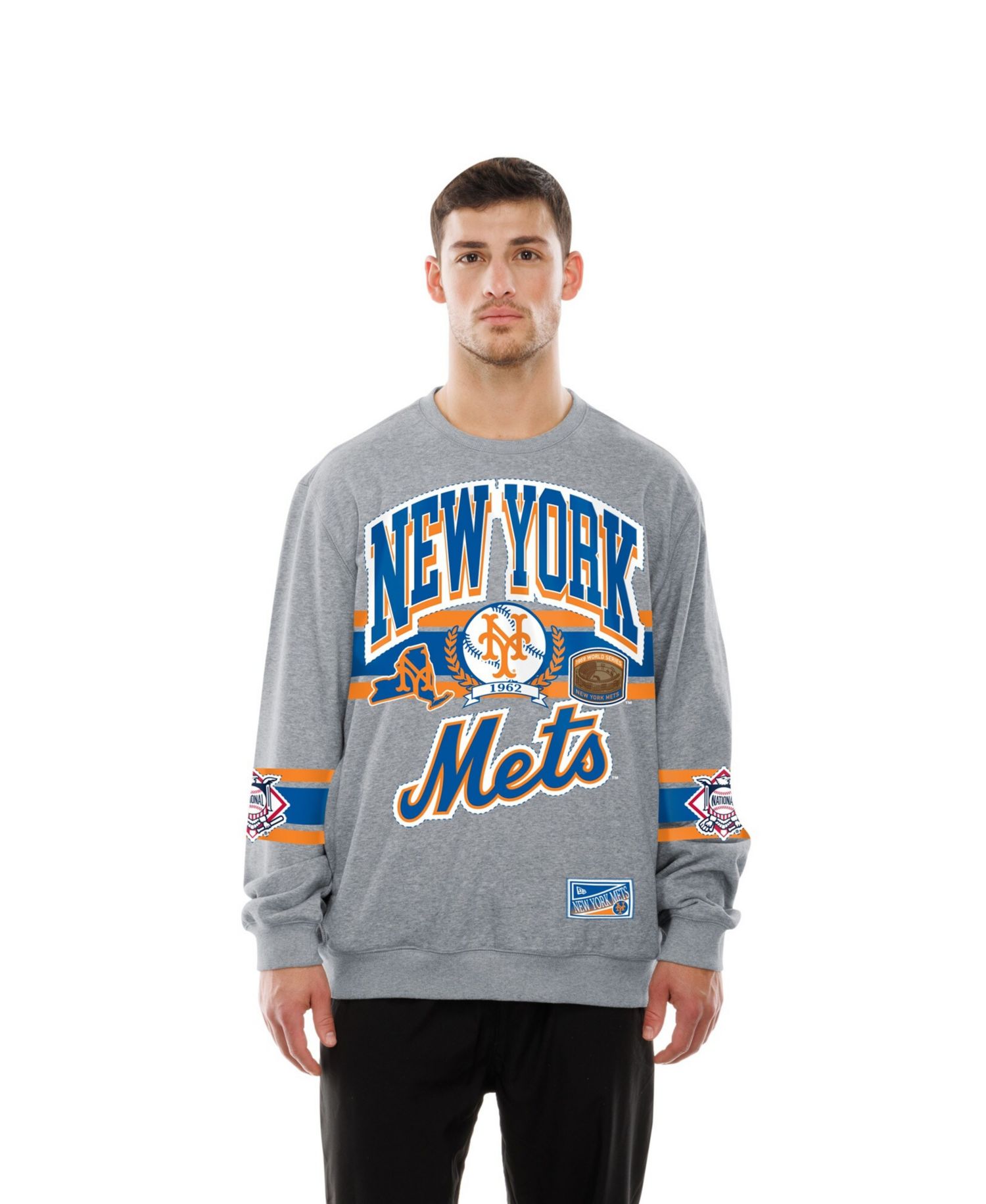 Men's Gray New York Mets Sport Classics Sweatshirt