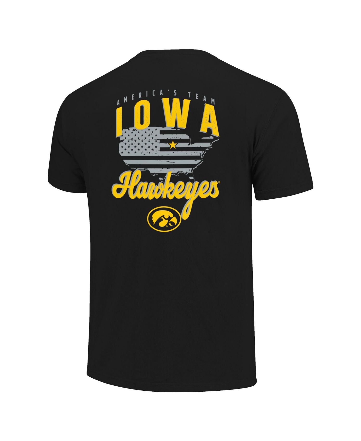 Men's Black Iowa Hawkeyes America's Team T-Shirt