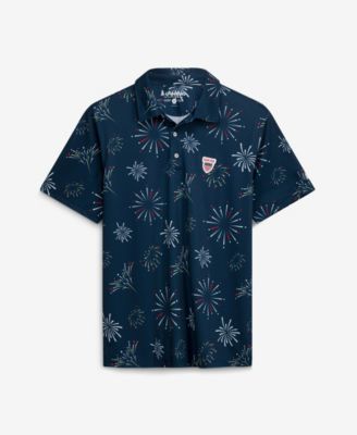 Men's Navy The Rockets Rad Glare Performance Polo Shirt