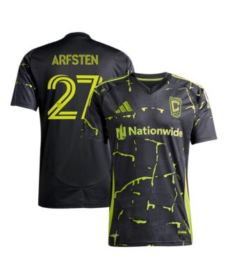 Men's Maximilian Arfsten Black Columbus Crew 2025 The Goosebumps Kit Replica Jersey