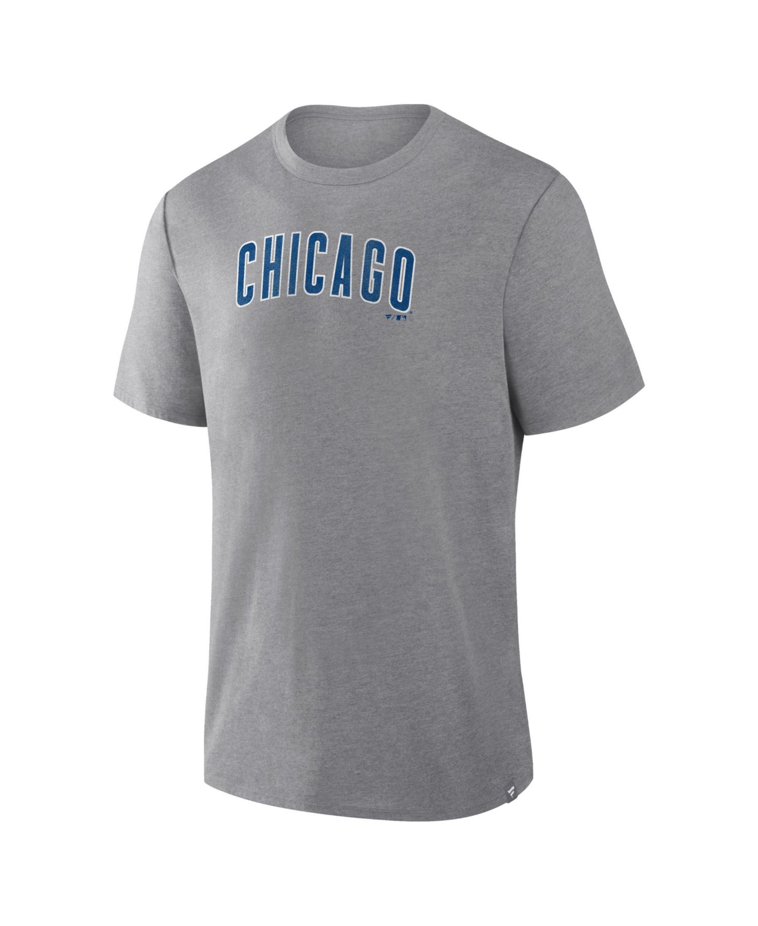 Men's Heather Gray Chicago Cubs Play Tribute Tri-Blend T-Shirt