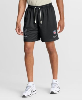 Men's Black/Platinum New York Jets Sideline Standard Issue Dri-FIT Reversible Shorts