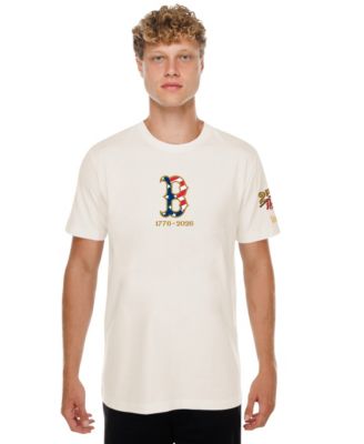 Men's Cream Boston Red Sox 250th Fourth of July T-Shirt
