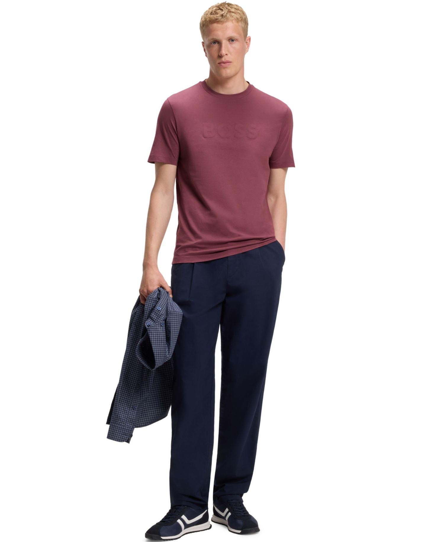 Men's Cotton Logo Print Regular-Fit T-Shirt
