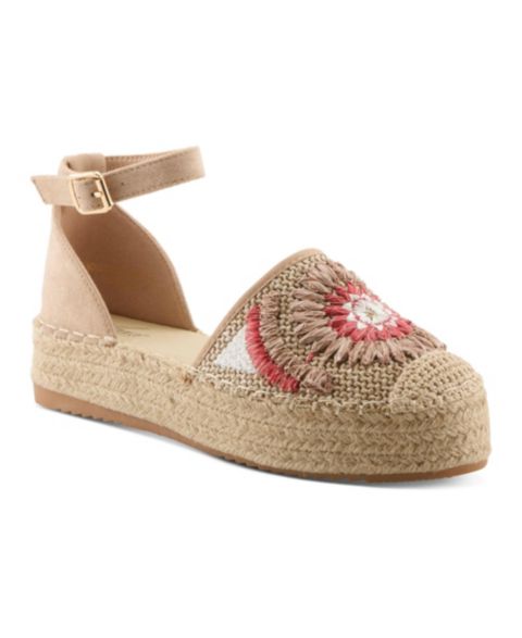 Женские сандалии Azura Endlessluv Espadrille Flatform with Cork Sole, цвет: Бежевый разноцветный