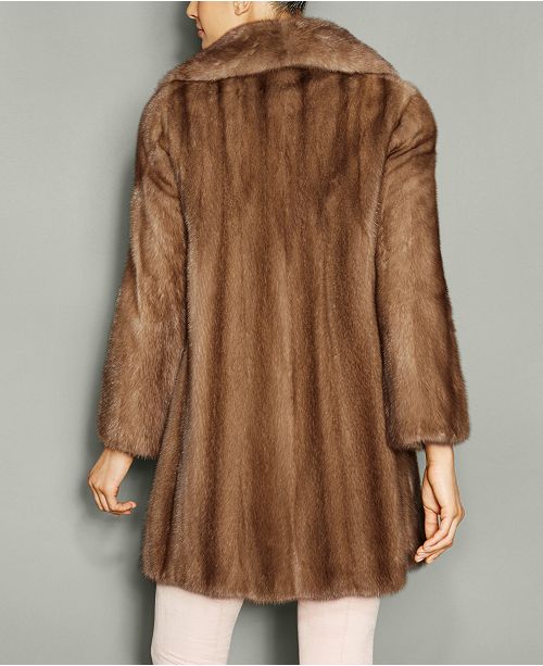 The Fur Vault WingCollar Mink Fur Coat The Fur Vault Women Macy's