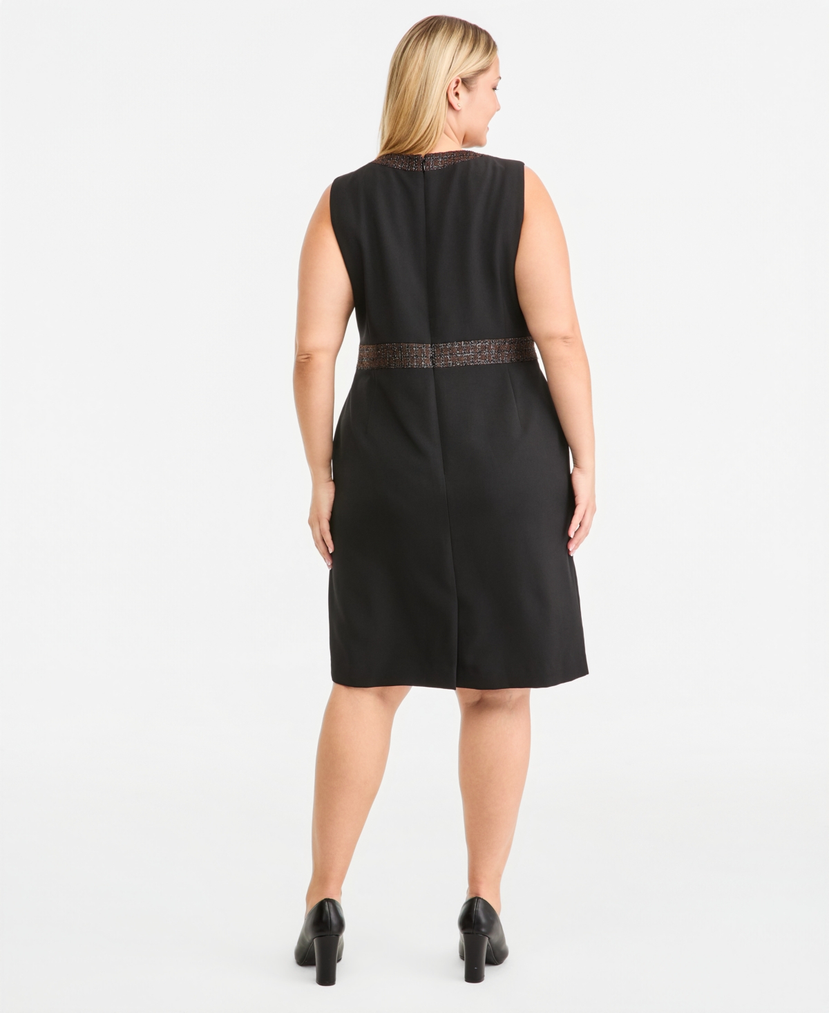 Kasper Plus Sleeveless Sheath Dress