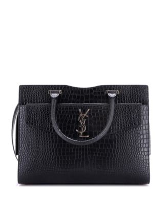 Medium Uptown Tote Embossed Leather