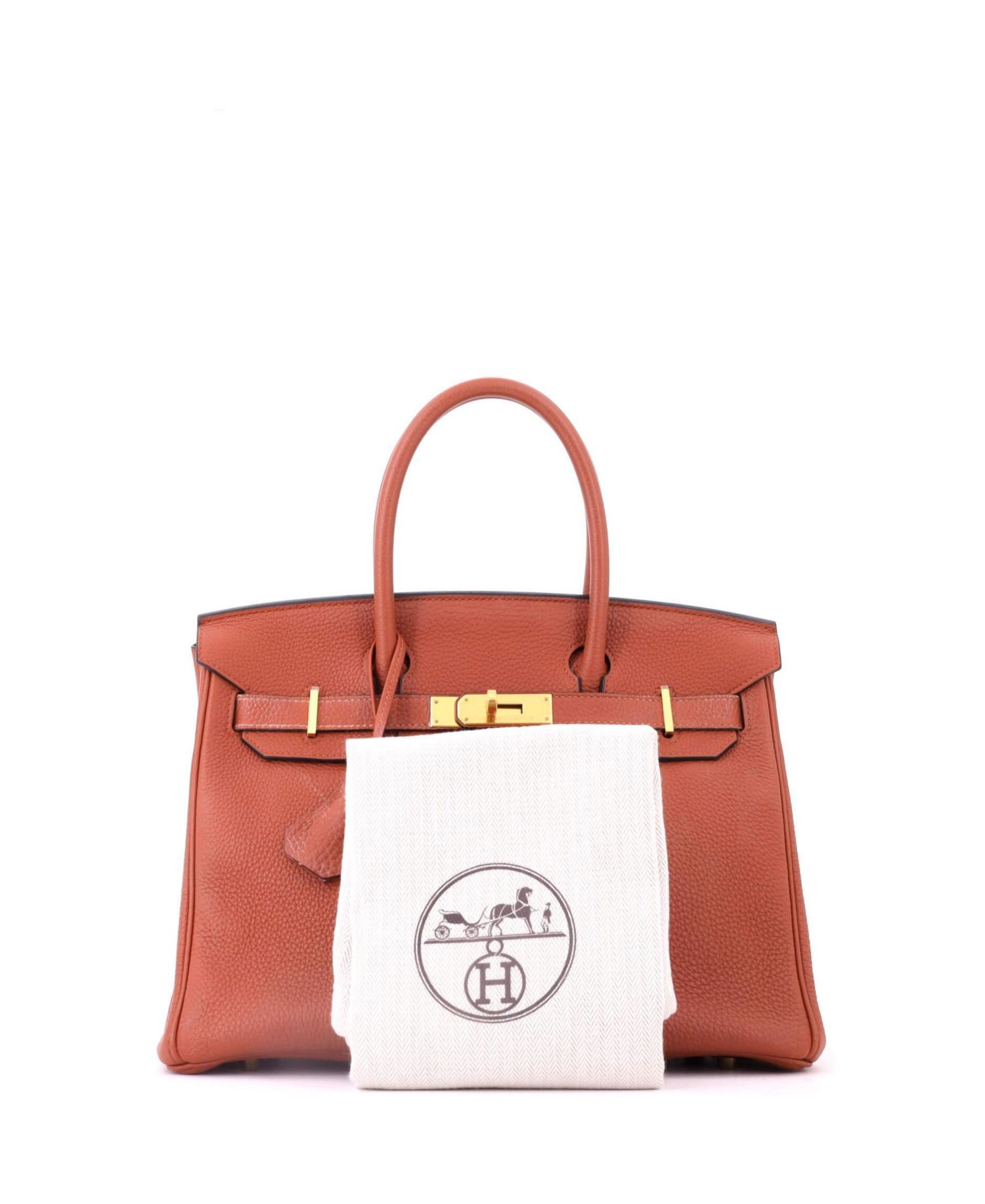 Birkin 30 Handbag Brown Togo with Gold Hardware