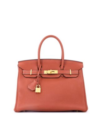 Birkin 30 Handbag Brown Togo with Gold Hardware