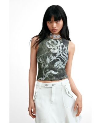 Women's Sleeveless printed t-shirt
