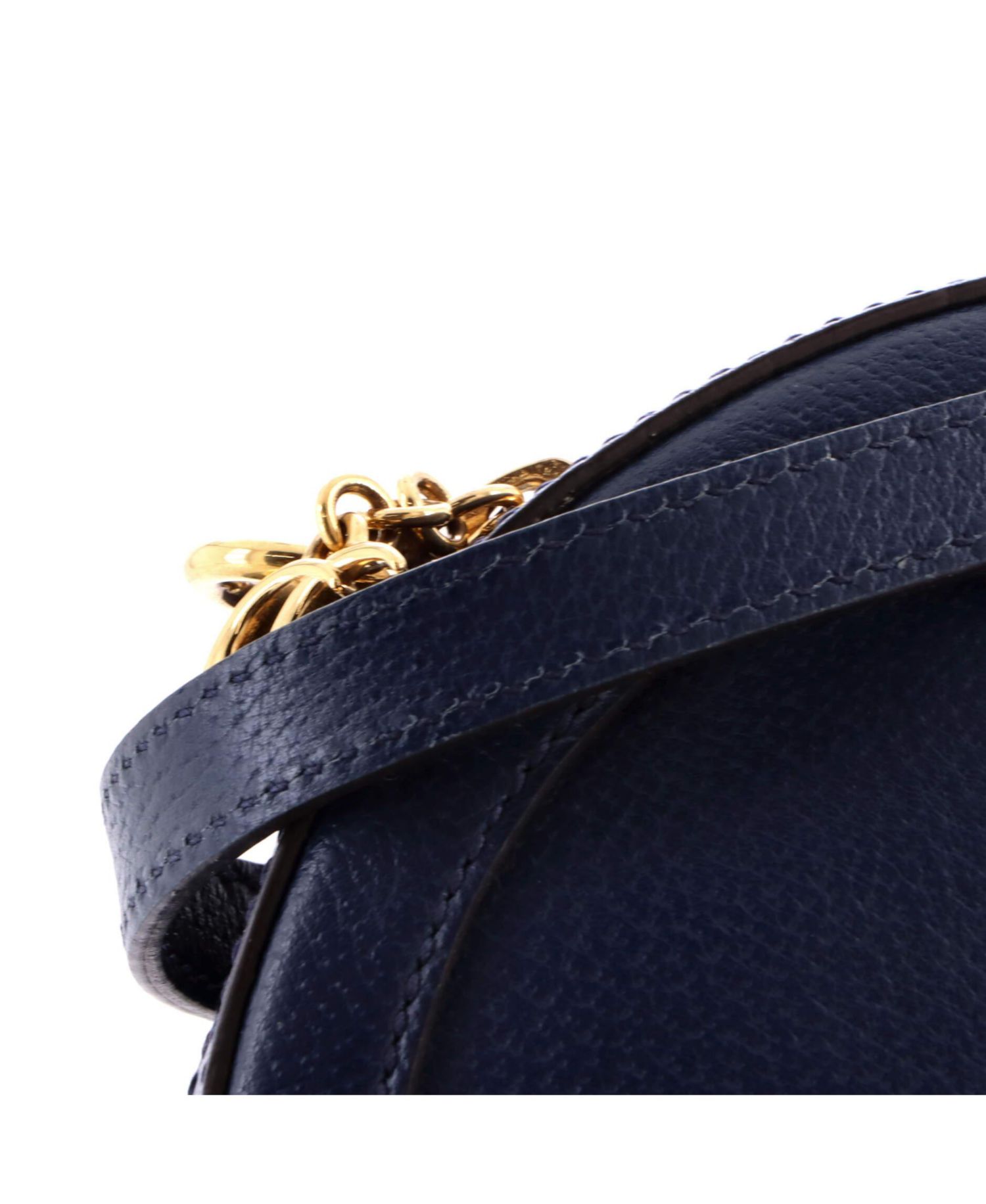 Mini Ophidia Round Shoulder Bag Leather