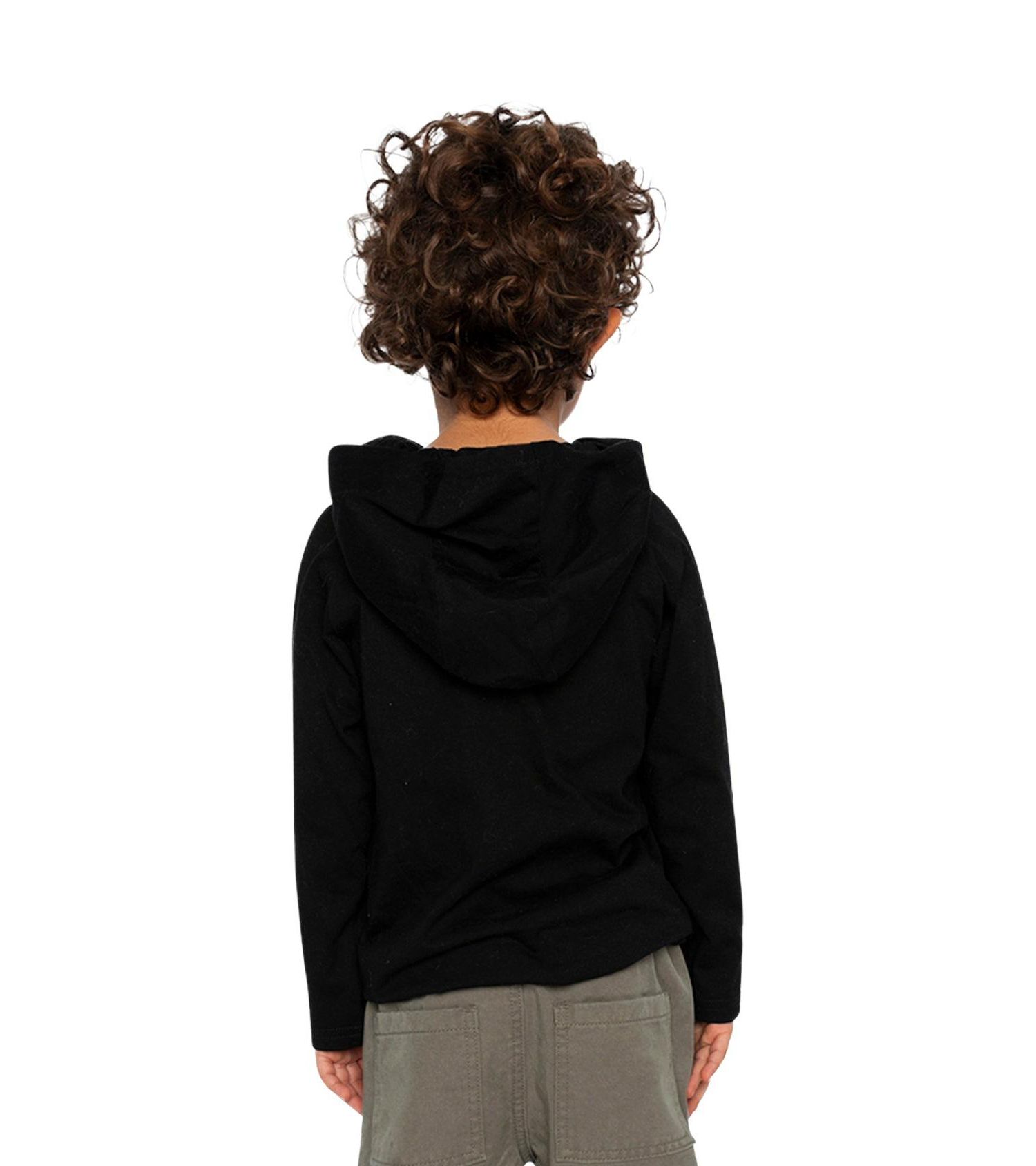 Little and Big Boy 6-12 Raglan Hooded T-Shirt