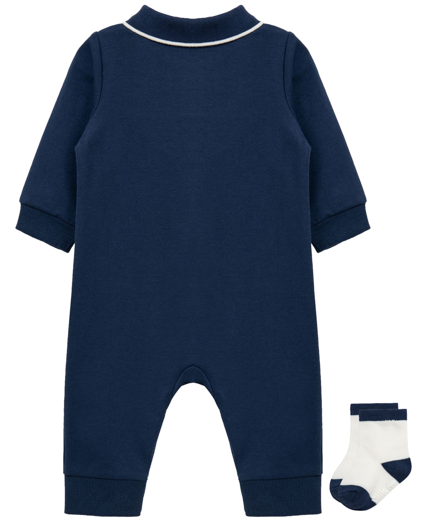 Комплекты Little Me Football Long-Sleeve Coverall and Socks, 2-Piece Set для мальчиков-малышей, цвет: Синий — фото 2