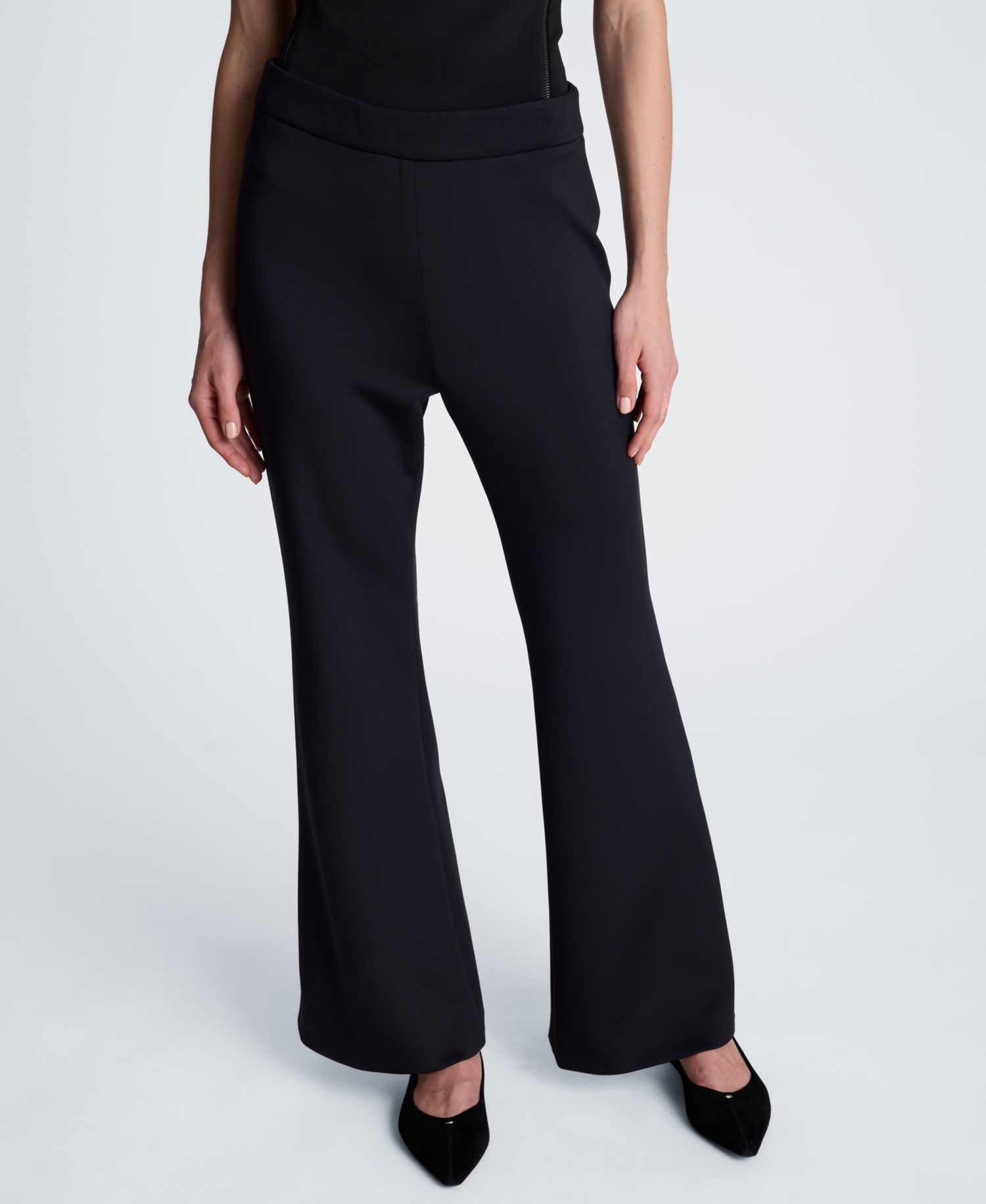Women's High-Rise Zip-Back Flare Pants