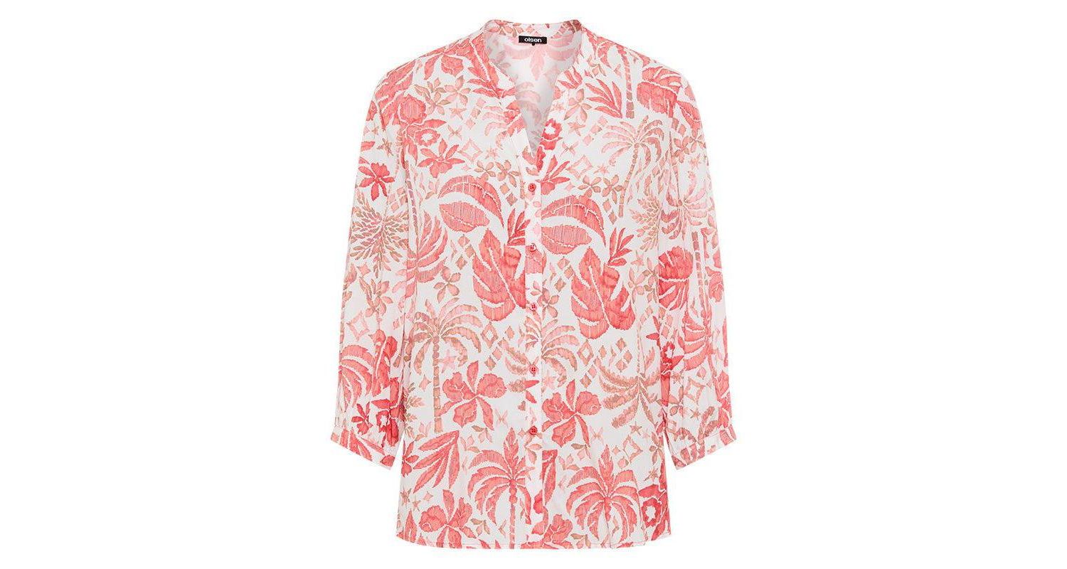 Women's Ornamental Botanic Print Tunic Shirt