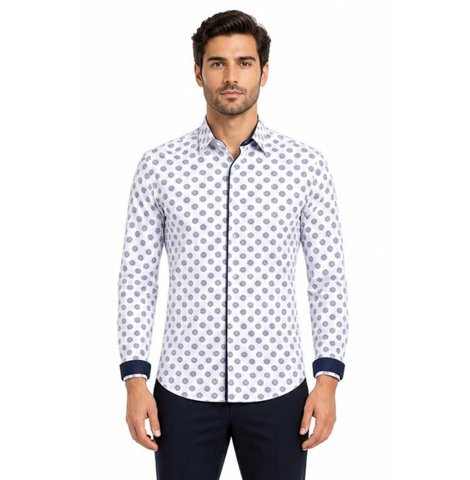 Men's Slim Fit Stylish Button-Down Shirt