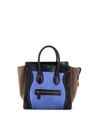 Mini Tricolor Luggage Bag Leather