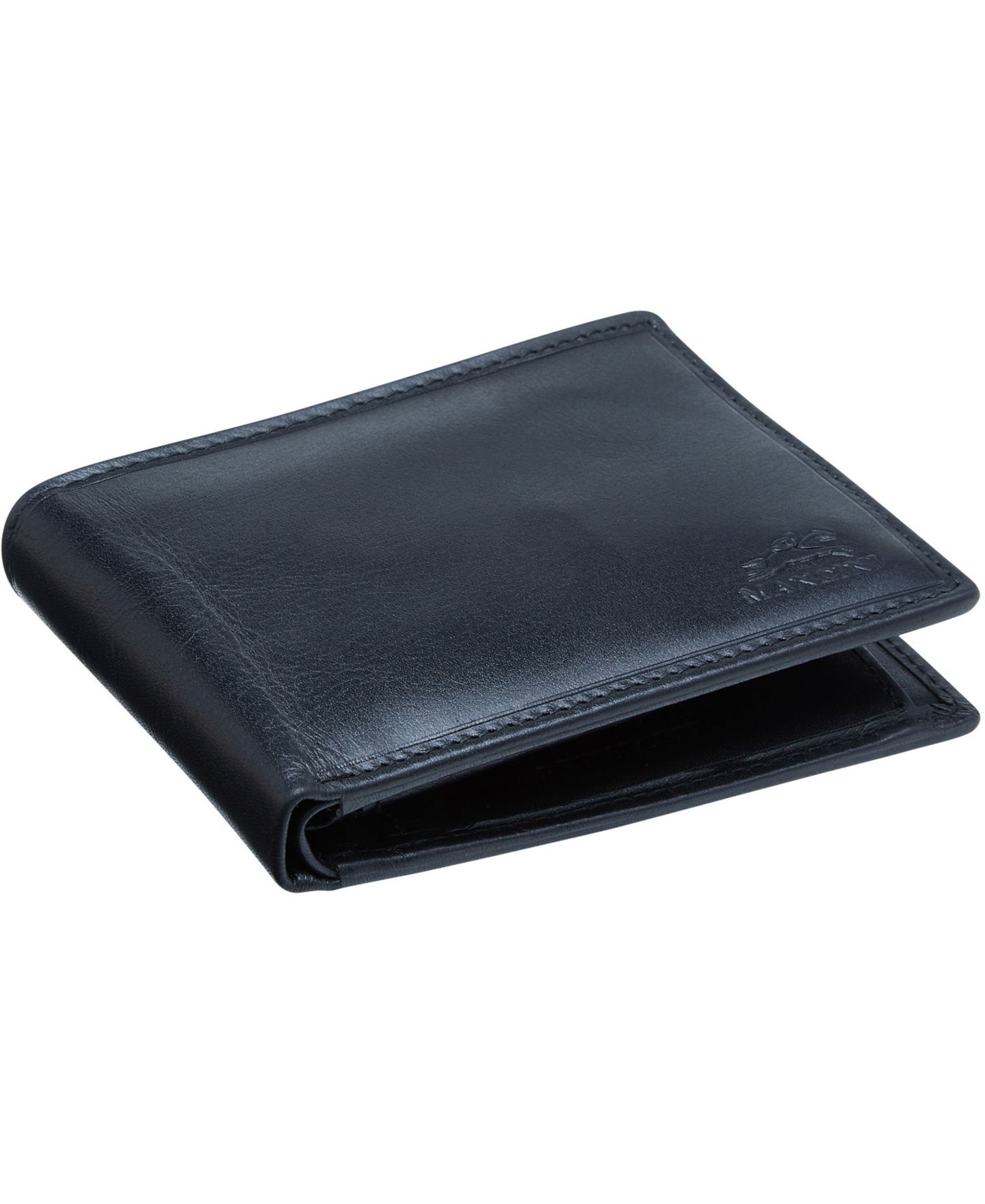 Мужской кошелёк Mancini Boulder Collection RFID Secure Wallet with Removable Passcase and Coin Pocket, цвет: Чёрный — фото 2