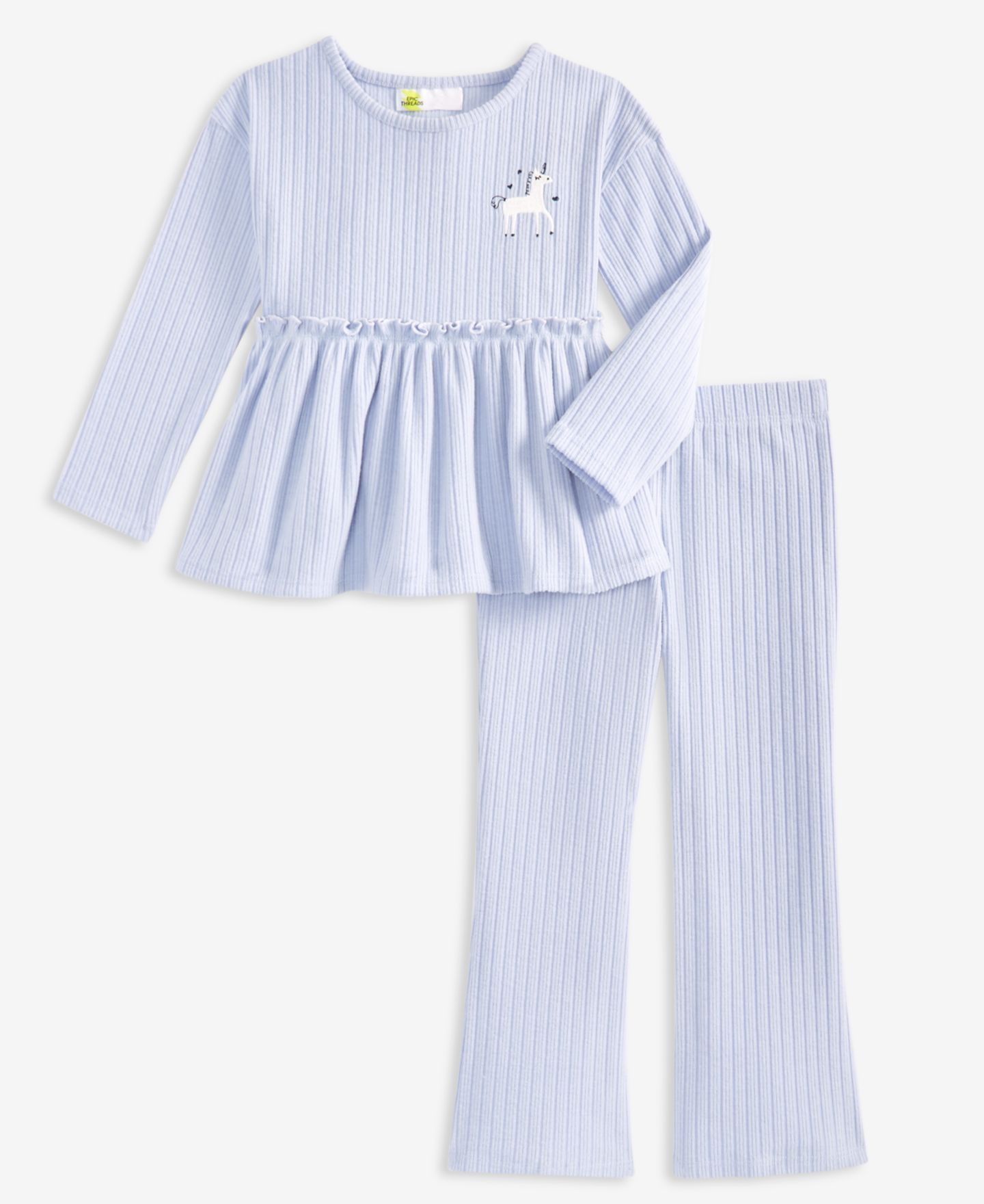 Детский комплект Epic Threads: топ и брюки из рубчика, 12M-5T, цвет: Синий — фото 3