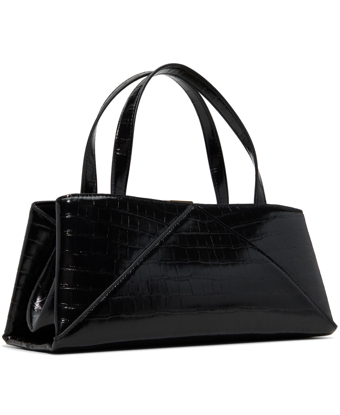 Женская сумка ALDO Arieaax Small Satchel Handbag, цвет: Чёрный — фото 3