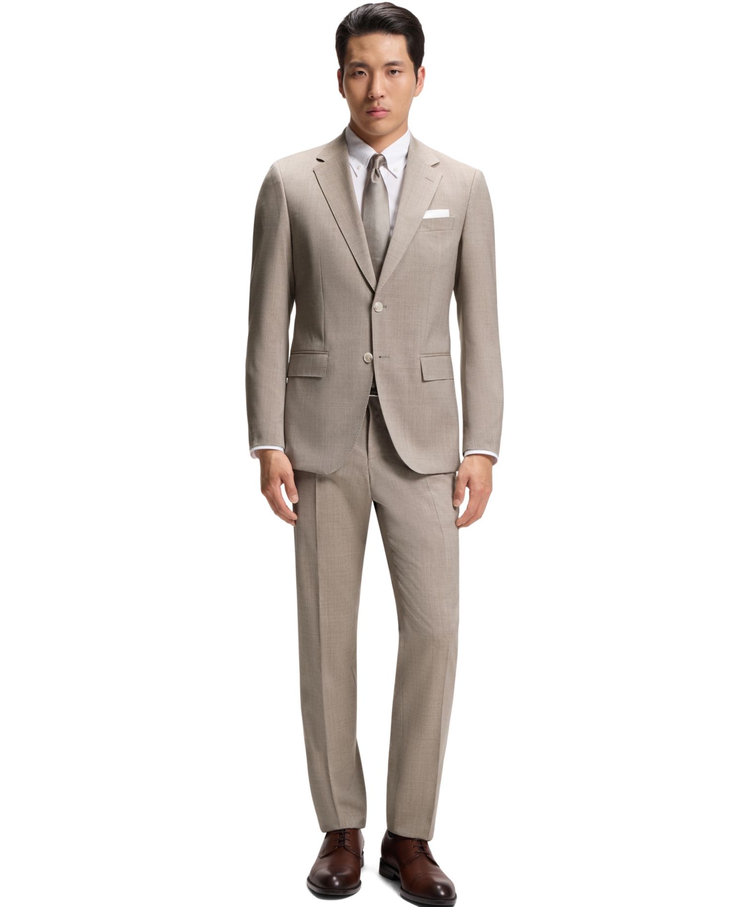 Men's Virgin Wool Two-Piece Slim-Fit Suit