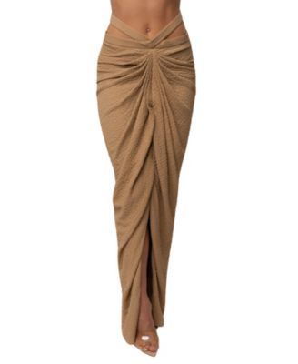 Women's Cabana Slit Maxi Skirt