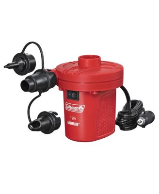 EasyFlate 12V DC Electric Air Pump, Car Plug Inflator with 3 Adapters