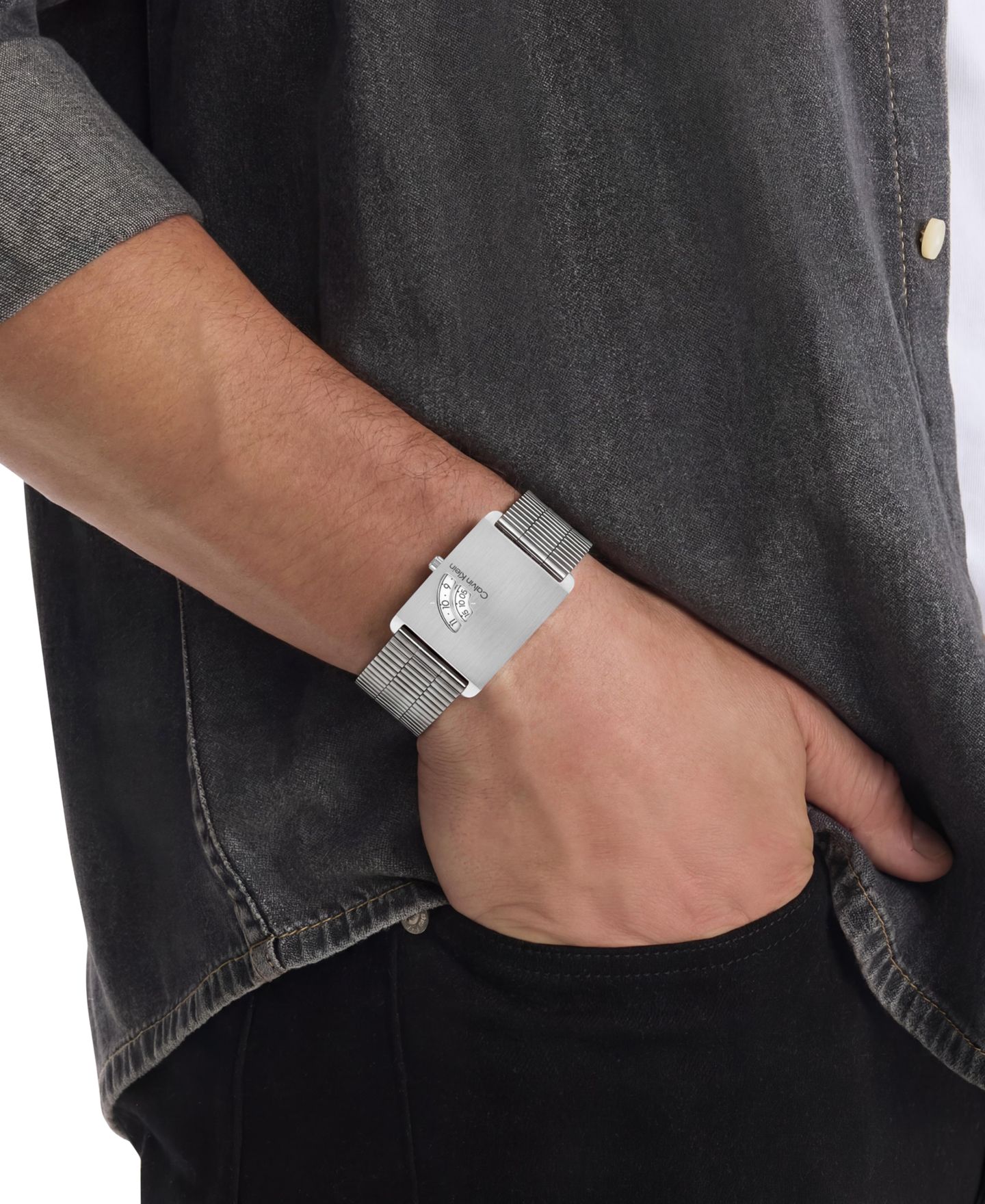Мужские часы Calvin Klein Dapper с браслетом из нержавеющей стали 24 мм — фото 4
