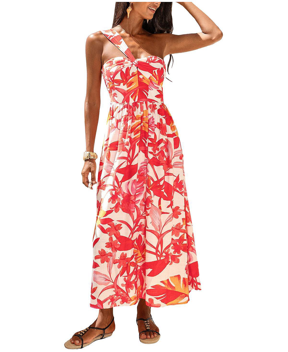 Cupshe Women's Ceremony Floral Maxi Beach Dress view 1 — MAYCSS fashion products