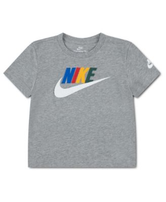 Nike Boys Toddler 2T-5T Club Family Short-Sleeve T-Shirt - Dark Gray Heather 24$