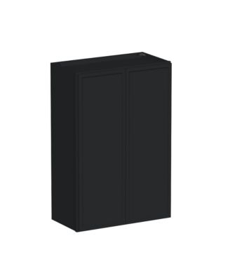 Standard Wall Cabinet 2 Door 2 Shelves, Ready to Assemble Kitchen Cabinet with Solid Wood Frame, Soft-Close Slides and Hinge