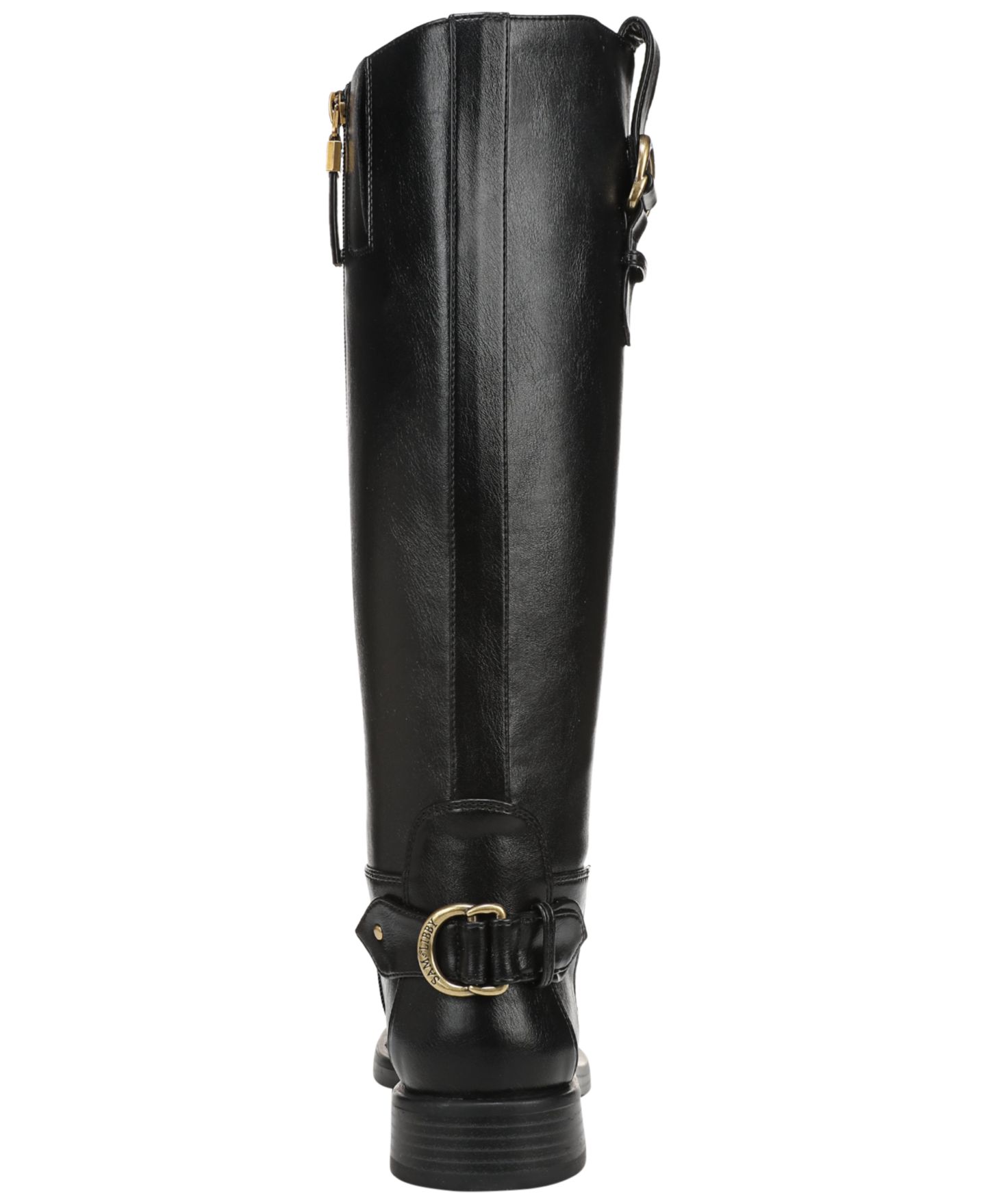 Женские ботинки Sam & Libby Sam and Libby Statler Knee High Riding Boots, Regular & Wide Calf, цвет: Чёрный гладкий — фото 3