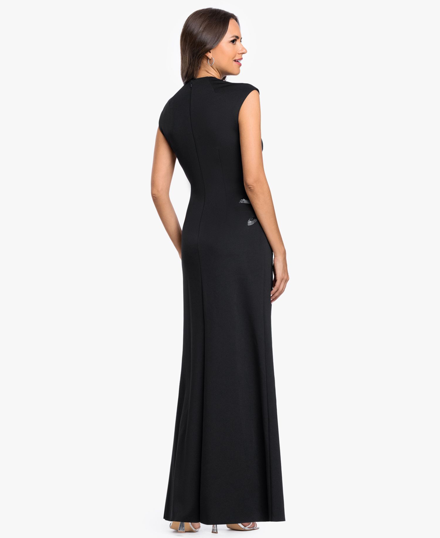 Petite Mock-Neck Gown